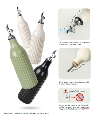 Olive Oil Dispenser Bottle (Antique White)