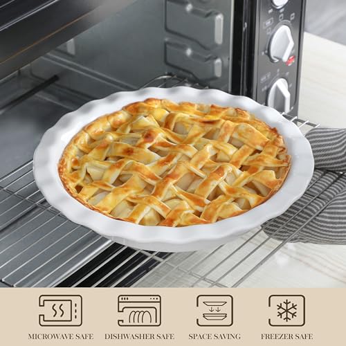 White Ceramic Pie Pan