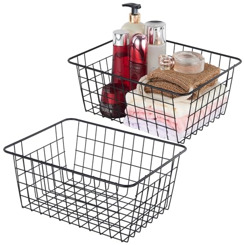 Extra Large】Wire Storage Organization Baskets