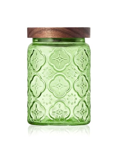 Glass Jar with Airtight Wood Lid