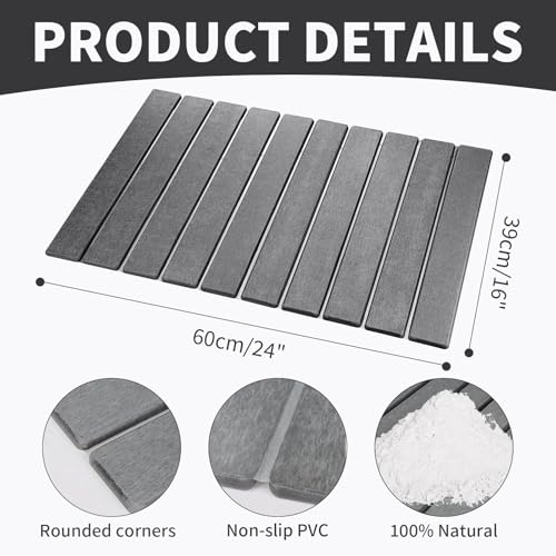 Large Stone Dish Drying Mat for Kitchen Counter