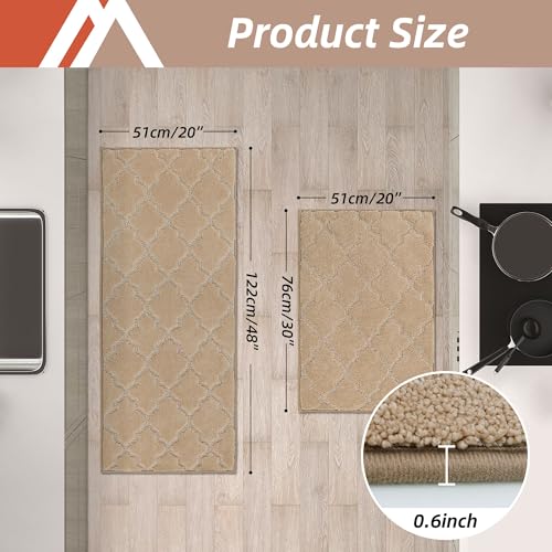 Soft Kitchen Floor Mats for in Front of Sink Super Absorbent Kitchen Rugs and Mats 20"x59" Non