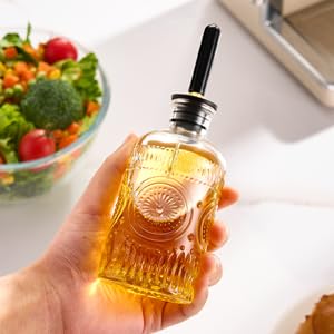 Glass Olive Oil Dispenser Bottle Set