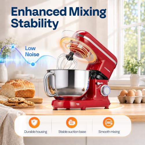 Stand Mixer 650W 6 Speed 6 Quart Tilt