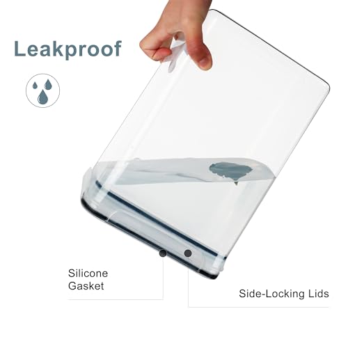 Extra Large Bulk Food Storage Containers with Airtight Lids for Flour
