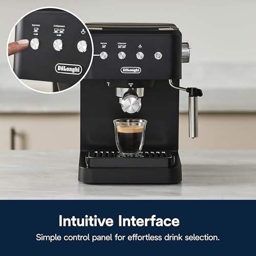 De’Longhi Classic Matte Black Espresso Machine (Classic Black)