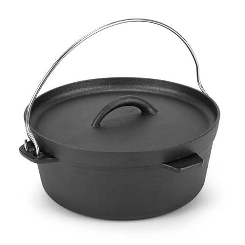 Cast Iron Dutch Oven Pot with Lid (1.5QT)