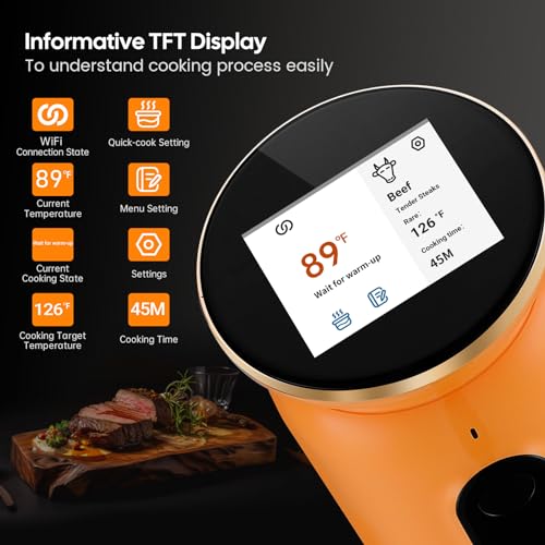 2.4G WiFi Sous Vide Cooker ISV (Ornage)
