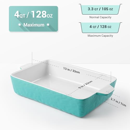 4 QT Baking Dish Deep Dish Oven Safe