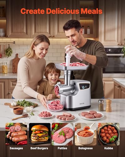 Electric Meat Grinder Meat Mincer Sausage Stuffer Maker for Home Kitchens