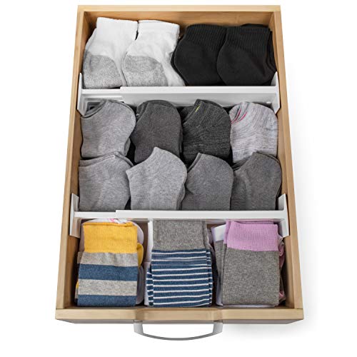 Dial Industries Adjustable Dresser Drawer Organizer Dividers