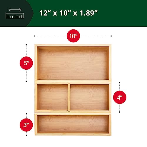 Bamboo Sticky Note Pad Holder for Desk