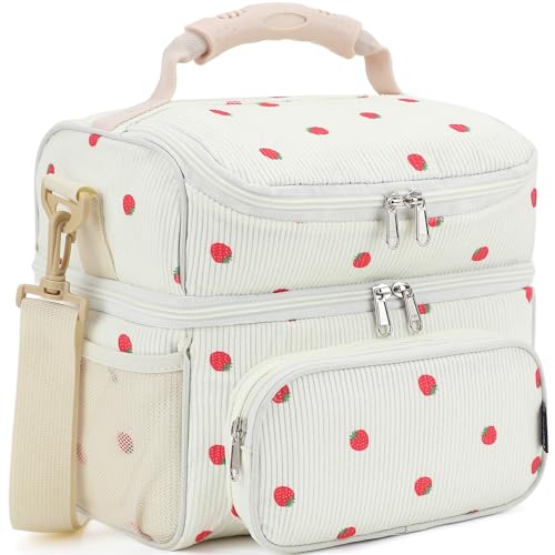 Double Layer Cooler Insulated Lunch Bag Adult Lunch Box Large Tote Bag for Men