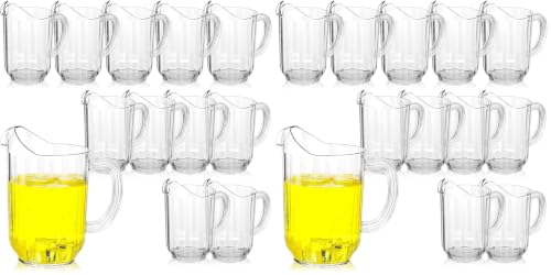 Tessco Plastic Pitchers 60 Oz Clear Water Beer Jug Large