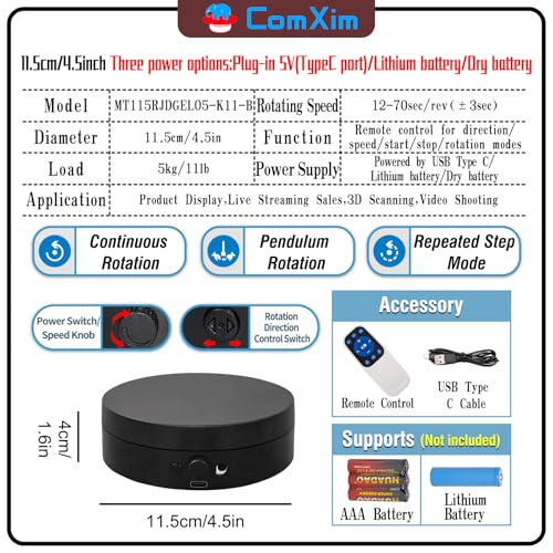 Motorized Rotating Display Stand Rotating Platform Electric Turntable for Display