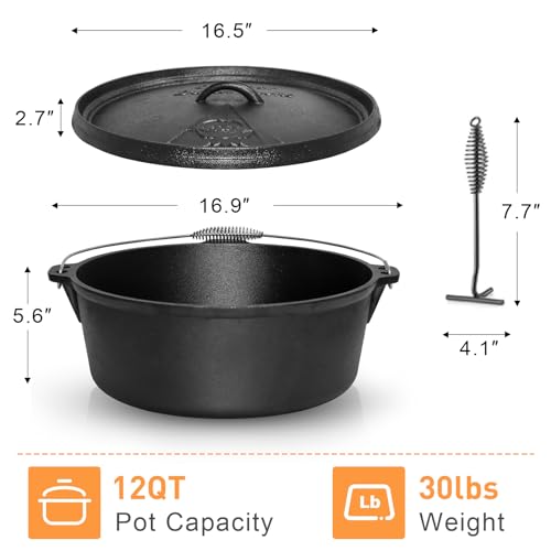 Camping Dutch Oven (12 Qt)