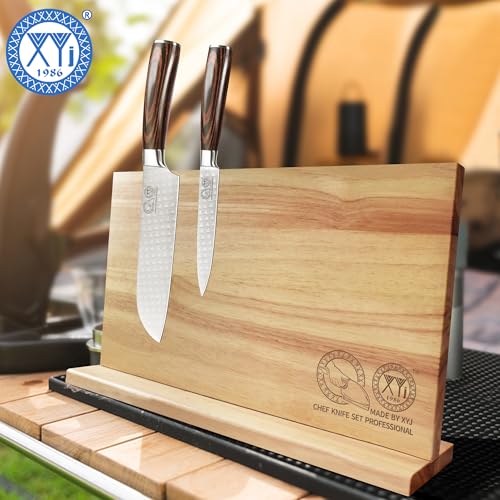 Magnetic Knife Block (light wood color / 15.5*8.7 inch without board)