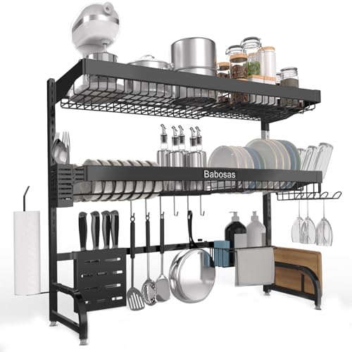 Over The Sink Dish Drying Rack (Black)