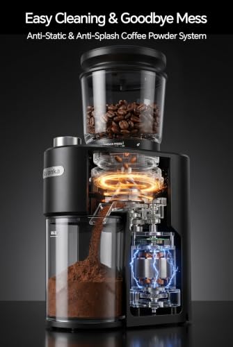 Conical Coffee Bean Grinder (Black)