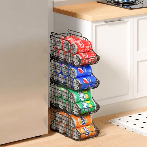 Stackable Kitchen Canned Food Holder With Handles