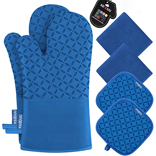 Oven Mitts and Pot Holders 6pcs Set