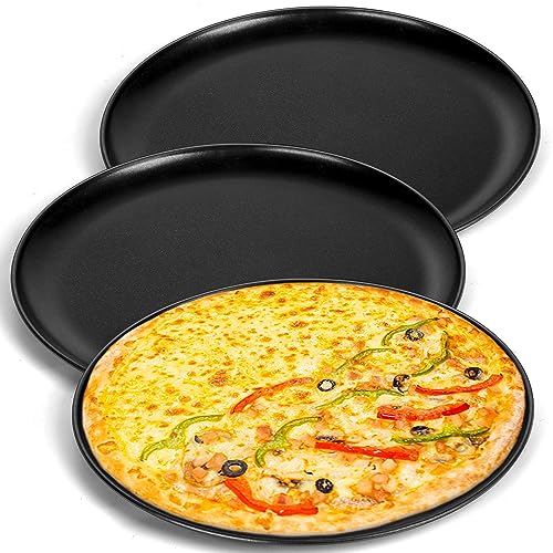 Pizza Pan 3 Pieces Round Pizza Tray