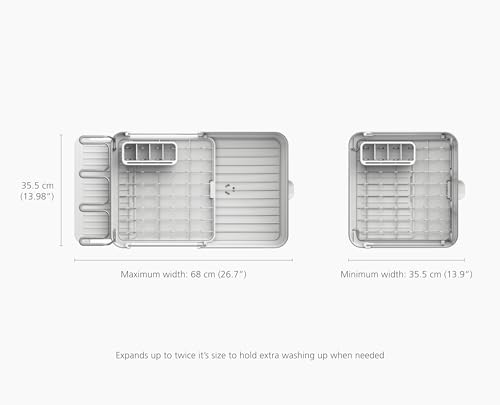 Extend Steel Plus Extendable Dish Rack Steel (Plus / Light Stone)
