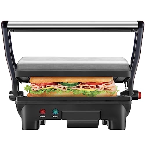 Electric Panini Press Grill and Gourmet Sandwich Maker w