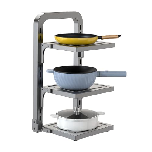 Pots and Pans Organizer Under Cabinet