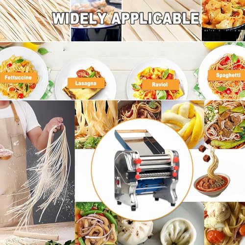 Electric Pasta Maker Automatic Noodle Machine with Adjustable Thickness