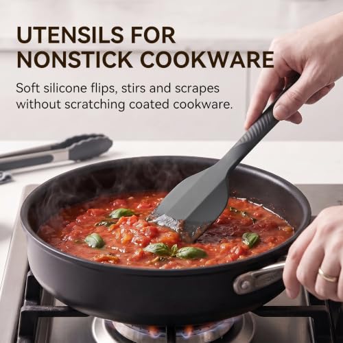 Silicone Cooking Utensils Set (Gray)