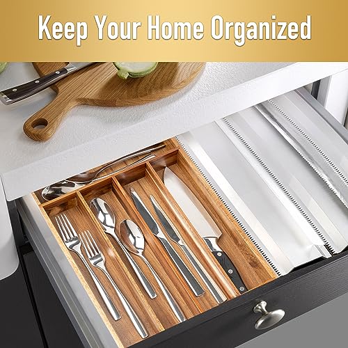 Bamboo Silverware Holder