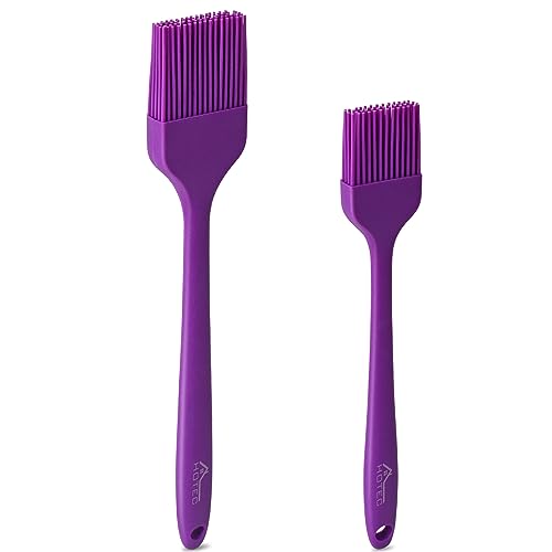 5 pieces Set Basting Brushes Silicone Heat Resistant Pastry Brushes Spread Oil Butter Sauce Marinades for BBQ Grill Barbecue Baking Kitchen Cooking BPA Free Dishwasher Safe