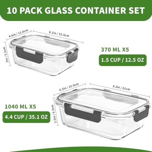 Glass Meal Prep Containers