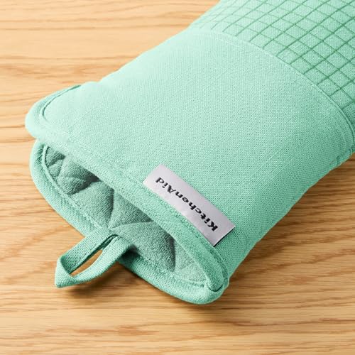Gourmet Series Gridlines Oven Mitts 2 (Spearmint)