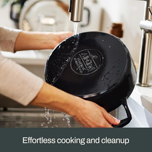 Enameled Cast Iron 12" Skillet with Stainless Steel Lid (12" Skillet with Lid / Skillet W/ Lid)