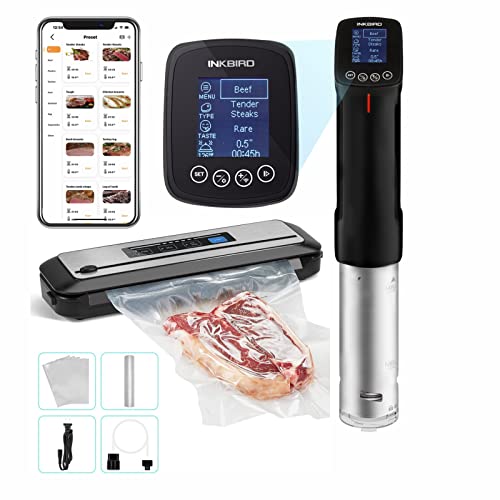 WIFI Sous Vide Cooker Bundle with Vacuum Sealer Machine