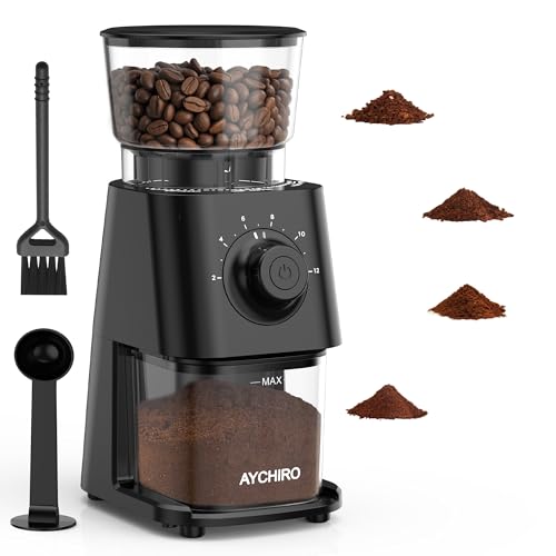 Electric Burr Coffee Beans Grinders for Home Use with 30 Grinding Settings