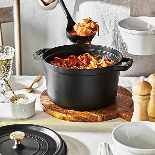 Cast Iron Dutch Oven 5 (5-qt Tall / Matte Black)