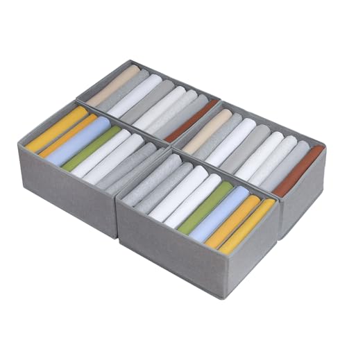 4 Pack Drawer Organizers for Clothing