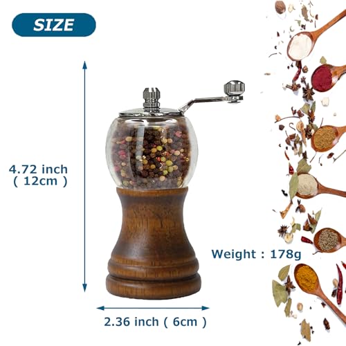 Pepper Grinder Set Classical Hand Shake Wood Manual Pepper Grinder