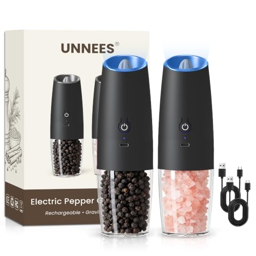 Rechargeable Electric Salt And Pepper Grinder Set