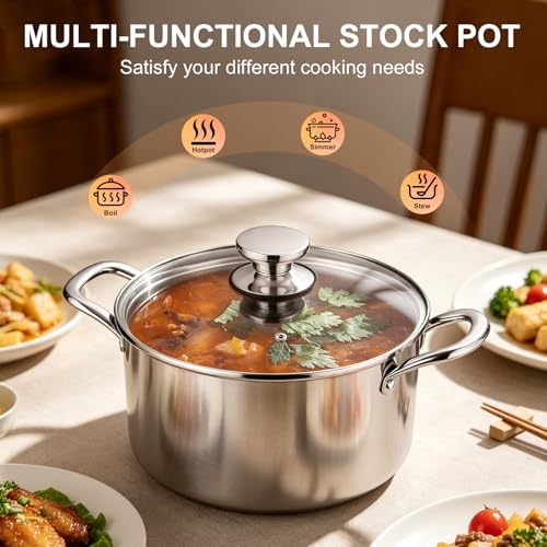 Tri Ply Stainless Steel Stock Pot