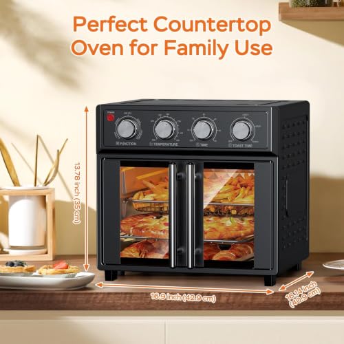 PlumChef 27.5 Quart Extra Large 6 Slices Air Fryer Convection Toaster Oven