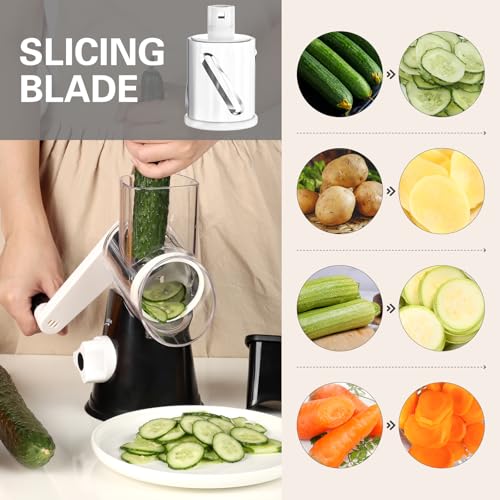 Rotary Cheese Grater Hand Crank Cheese Shredder for Fresh Cheese