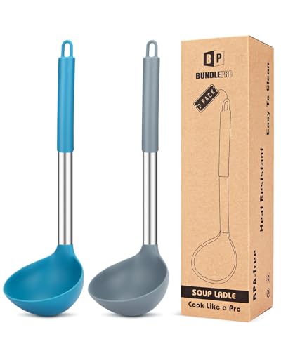 Silicone Soup Ladle Spoon Kitchen Utensils