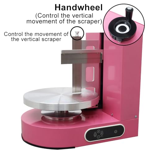 Cake Decorating Coating Machine Cream Spreading Automatic Frosting Turntable with Graduated Scraper 60