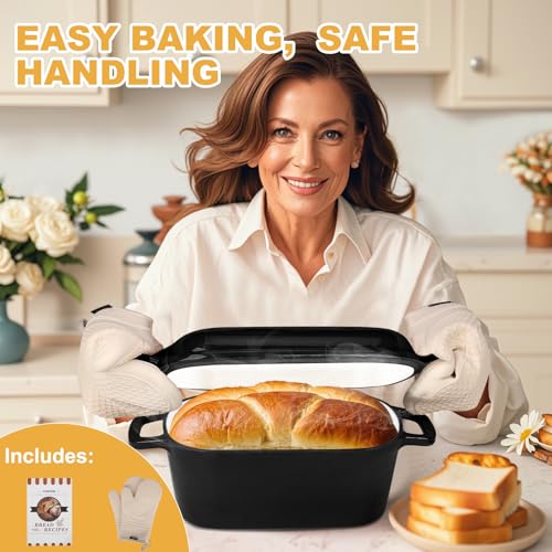 Oval Enameled Cast Iron Dutch Oven with Lid