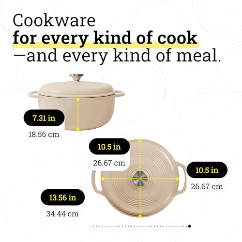 Essential Enamel Cast Iron Dutch Oven (Sandalwood)