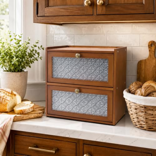 Vintage Bread Box for Kitchen Countertop (Vintage)